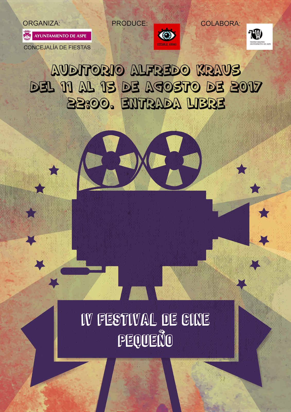 Cartel 4º Festival Internacional de Cine Pequeño.